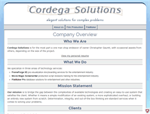 Tablet Screenshot of cordega.com